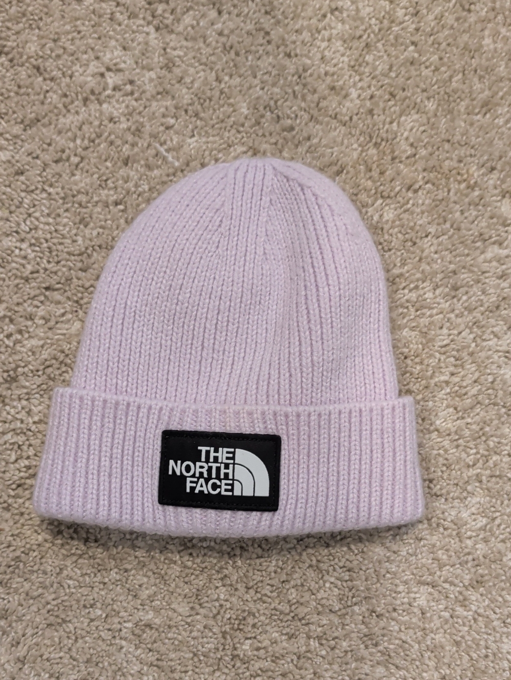 The North Face Light Purple Ribbed Cuff Beanie